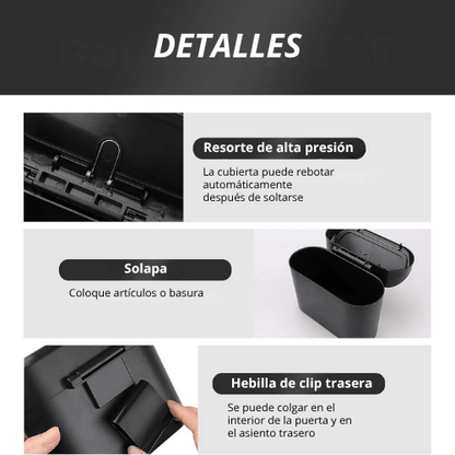 MINI BASURERO DE AUTO