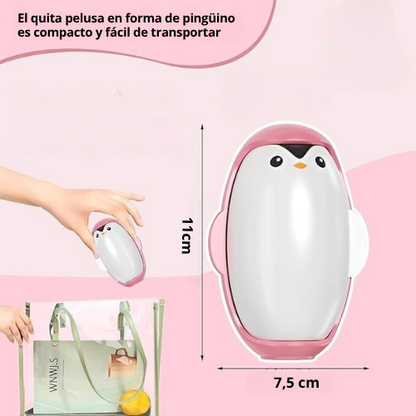 QUITA PELUSA EN FORMA DE PINGÜINO